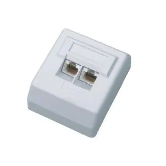 DATACOM UTP priză dublă deasupra tencuielii 45 de grade - Cat5e