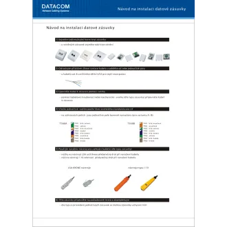 DATACOM UTP UTP dublă priză 45 grade - Cat5e