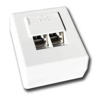 DATACOM STP priză dublă deasupra tencuielii Cat6 FA-1004