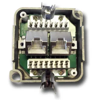 DATACOM STP priză dublă deasupra tencuielii Cat6 FA-1004