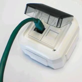 ABB Priză de date OUTDOOR IP54 STP CAT5E 2xRJ45