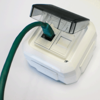 ABB Priză de date OUTDOOR IP54 STP CAT5E 2xRJ45 ABB Priză de date OUTDOOR IP54 STP CAT5E 2xRJ45