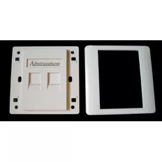 Placă de perete SA cu cadru pentru 2keystone (80 x 80)