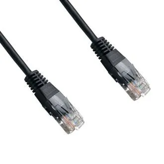 DATACOM patch cord UTP cat5e 1M negru DATACOM patch cord UTP cat5e 1M negru