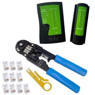 Set de instrumente W-Star pentru testere WS140 Tester RJ45, clește RJ45, stripper, 10x RJ45