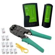 Set de instrumente W-Star Networker WS193, tester UTP, clește RJ45 RJ11, perforator, 10x RJ45