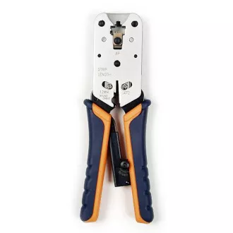 Clește de sertizare W-Star RJ45 WS2182R cu clichet drept, tăietor de izolații Clește de sertizare W-Star RJ45 WS2182R cu clichet drept, tăietor de izolații