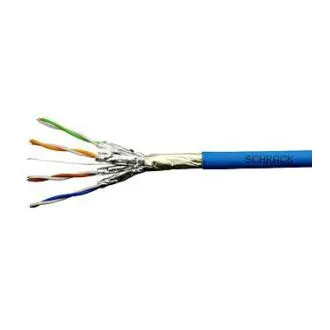 Cablu F/FTP Cat.6a 500 MHz 4x2xAWG23, LS0H albastru, Dca, 500m