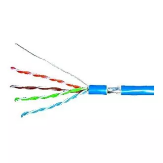 Cablu F/UTP Cat.5e 4x2xAWG24, manta albastra LS0H, cutie 305m Cablu F/UTP Cat.5e 4x2xAWG24, manta albastra LS0H, cutie 305m