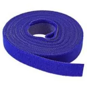 Bandă de legare cu velcro, 16 mm, 4 m, albastră