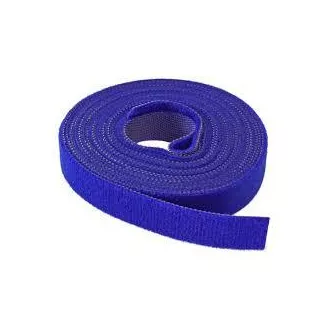 Bandă de legare cu velcro, 16 mm, 4 m, albastră