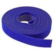 Bandă de legare cu velcro, 16 mm, 4 m, albastră