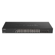 Switch inteligent gestionat D-Link DXS-1210-28T cu 24 de porturi 10G Base-T + 4 porturi 10G/25G SFP28