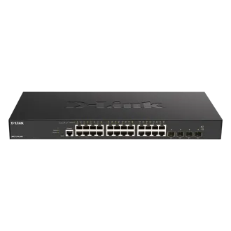 Switch inteligent gestionat D-Link DXS-1210-28T cu 24 de porturi 10G Base-T + 4 porturi 10G/25G SFP28 Switch inteligent gestionat D-Link DXS-1210-28T cu 24 de porturi 10G Base-T + 4 porturi 10G/25G SFP28