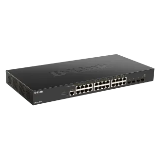 Switch inteligent gestionat D-Link DXS-1210-28T cu 24 de porturi 10G Base-T + 4 porturi 10G/25G SFP28 Switch inteligent gestionat D-Link DXS-1210-28T cu 24 de porturi 10G Base-T + 4 porturi 10G/25G SFP28