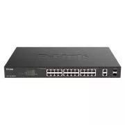 D-Link DGS-1100-26MPV2/E26-Port PoE+ Gigabit Smart Man. Comutator, 370W