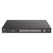 D-Link DGS-1100-26MPV2/E26-Port PoE+ Gigabit Smart Man. Comutator, 370W