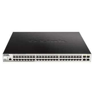 Switch gestionat D-Link DGS-1210-52MP/ME/E, 48x 1G PoE + 4x 1G SFP, Metro Ethernet
