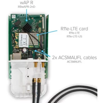 MikroTik Pigtail ACSMAUFL 15cm, U.FL - SMA Femeie