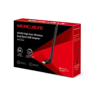 Client wireless Mercusys MU6H USB 2.0 de 650 Mbps, antenă externă puternică Client wireless Mercusys MU6H USB 2.0 de 650 Mbps, antenă externă puternică