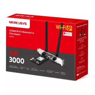 Adaptor Mercusys MA80XE AX3000 WiFi6 BT PCIe