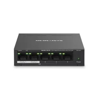 Comutator destop Mercusys MS105GP 5xGb 4xPoE+ Comutator destop Mercusys MS105GP 5xGb 4xPoE+