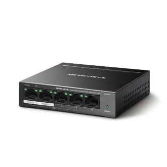 Comutator destop Mercusys MS105GP 5xGb 4xPoE+ Comutator destop Mercusys MS105GP 5xGb 4xPoE+