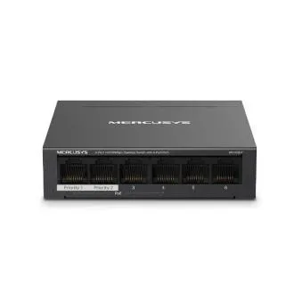 Comutator desktop Mercusys MS106LP 6xFE 4xPoE+ Comutator desktop Mercusys MS106LP 6xFE 4xPoE+