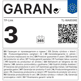 TP-Link TL-WA855RE Extender/AP Wifi N 300Mbps, 1x10/100 RJ45, programator de alimentare
