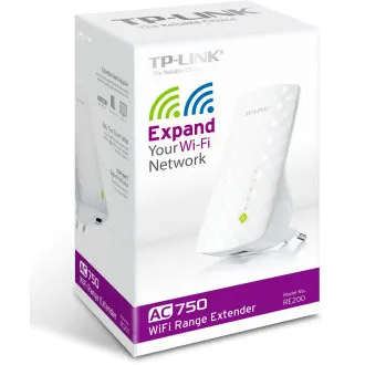 TP-Link RE200 AC750 Extender/AP Wifi Dual Band, 3 antene interne, 1x10/100 RJ45, program de alimentare TP-Link RE200 AC750 Extender/AP Wifi Dual Band, 3 antene interne, 1x10/100 RJ45, program de alimentare