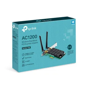 Placă de rețea Wifi TP-Link Archer T4E AC1200 cu dublă B. PCI Express Placă de rețea Wifi TP-Link Archer T4E AC1200 cu dublă B. PCI Express