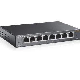 Switch inteligent TP-Link TL-SG108E, fără ventilator, 8x GB Switch inteligent TP-Link TL-SG108E, fără ventilator, 8x GB