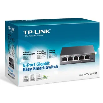 Switch inteligent Gigabit cu 5 porturi TP-Link TL-SG105E Easy