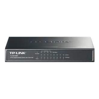 Switch desktop fără ventilator TP-Link TL-SG1008P 8xGB (4xPOE) 64W Switch desktop fără ventilator TP-Link TL-SG1008P 8xGB (4xPOE) 64W