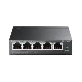 Comutator CCTV TP-Link TL-SF1005P 5x10/100 (4xPOE) 67W pentru birou, din oțel Comutator CCTV TP-Link TL-SF1005P 5x10/100 (4xPOE) 67W pentru birou, din oțel