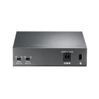 Comutator CCTV TP-Link TL-SF1005P 5x10/100 (4xPOE) 67W pentru birou, din oțel Comutator CCTV TP-Link TL-SF1005P 5x10/100 (4xPOE) 67W pentru birou, din oțel