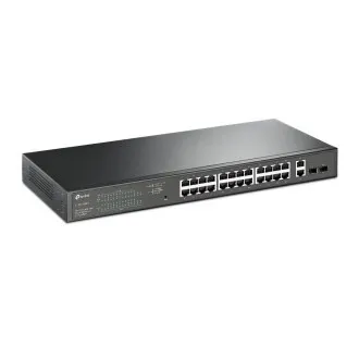 Comutator rack TP-Link TL-SG1428PE 24xGb POE+ 250W, 2xGb nonPOE, 2xSFP
