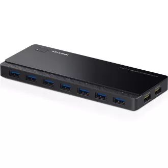 Hub TP-Link cu 7 porturi USB 3.0 + 2 porturi USB pentru încărcare și alimentare Hub TP-Link cu 7 porturi USB 3.0 + 2 porturi USB pentru încărcare și alimentare