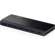 Hub TP-Link cu 7 porturi USB 3.0 + 2 porturi USB pentru încărcare și alimentare