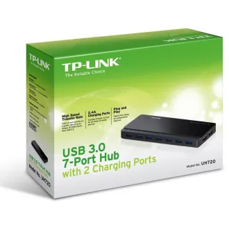 Hub TP-Link cu 7 porturi USB 3.0 + 2 porturi USB pentru încărcare și alimentare Hub TP-Link cu 7 porturi USB 3.0 + 2 porturi USB pentru încărcare și alimentare