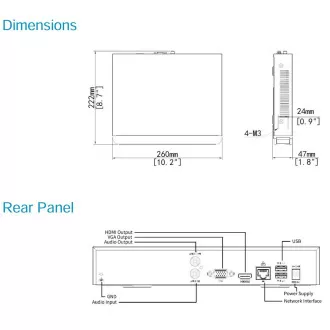 Uniview NVR301-04B-IQ, 4 canale, max.IN:80Mbps/OUT:80Mbps, SIP Smart Analytics, UMD, 4K HDMI Uniview NVR301-04B-IQ, 4 canale, max.IN:80Mbps/OUT:80Mbps, SIP Smart Analytics, UMD, 4K HDMI