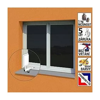 Suport mic de antenă pentru fereastră din plastic "L", lungime 17,5 cm, înălțime 25 cm, d=20mm Suport mic de antenă pentru fereastră din plastic "L", lungime 17,5 cm, înălțime 25 cm, d=20mm