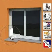 Suport mic de antenă pentru fereastră din plastic "L", lungime 17,5 cm, înălțime 25 cm, d=20mm