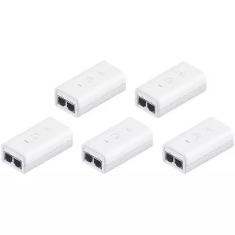 Ubiquiti POE-24-12W-G-WH, injector GB PoE, 24V/0.5A(12W), pachet 5ti Ubiquiti POE-24-12W-G-WH, injector GB PoE, 24V/0.5A(12W), pachet 5ti