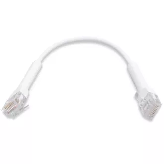 Ubiquiti U-Cable-PATCH-RJ45, cablu Eth Patch, 0,1 m (0,22 m cu conectori), Cat6, alb