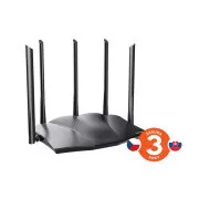 Tenda TX12 Pro AX3000 WiFi6 Router, 1x GWAN, 3x GLAN, IPv6, 5x 6dBi, WPA3, Mesh, aplicație CZ
