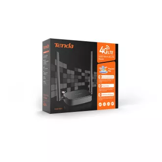Tenda 4G05 Wi-Fi N300 4G/3G LTE router, 2x WAN/LAN, 1x nanoSIM, IPv6, VPN, LTE Cat.4, CZ App
