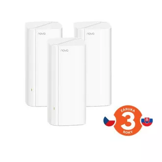 Sistem Tenda Nova EX12 (pachet de 3) WiFi6 AX3000 Mesh Gigabit, 9xGLAN/GWAN, WPA3, VPN, aplicație SMART CZ