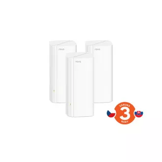 Sistem Tenda Nova EX12 (pachet de 3) WiFi6 AX3000 Mesh Gigabit, 9xGLAN/GWAN, WPA3, VPN, aplicație SMART CZ