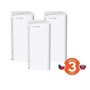 Tenda Nova MX21 Pro (pachet de 3) WiFi6E AXE5700 Mesh Gigabit sistem, 9x GLAN/GWAN, WPA3, VPN, aplicație CZ